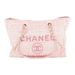 Chanel Deauville Tote Raffia with Glitter Detail Small