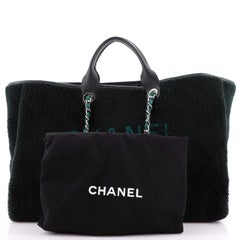 Chanel Deauville Tote Shearling Large