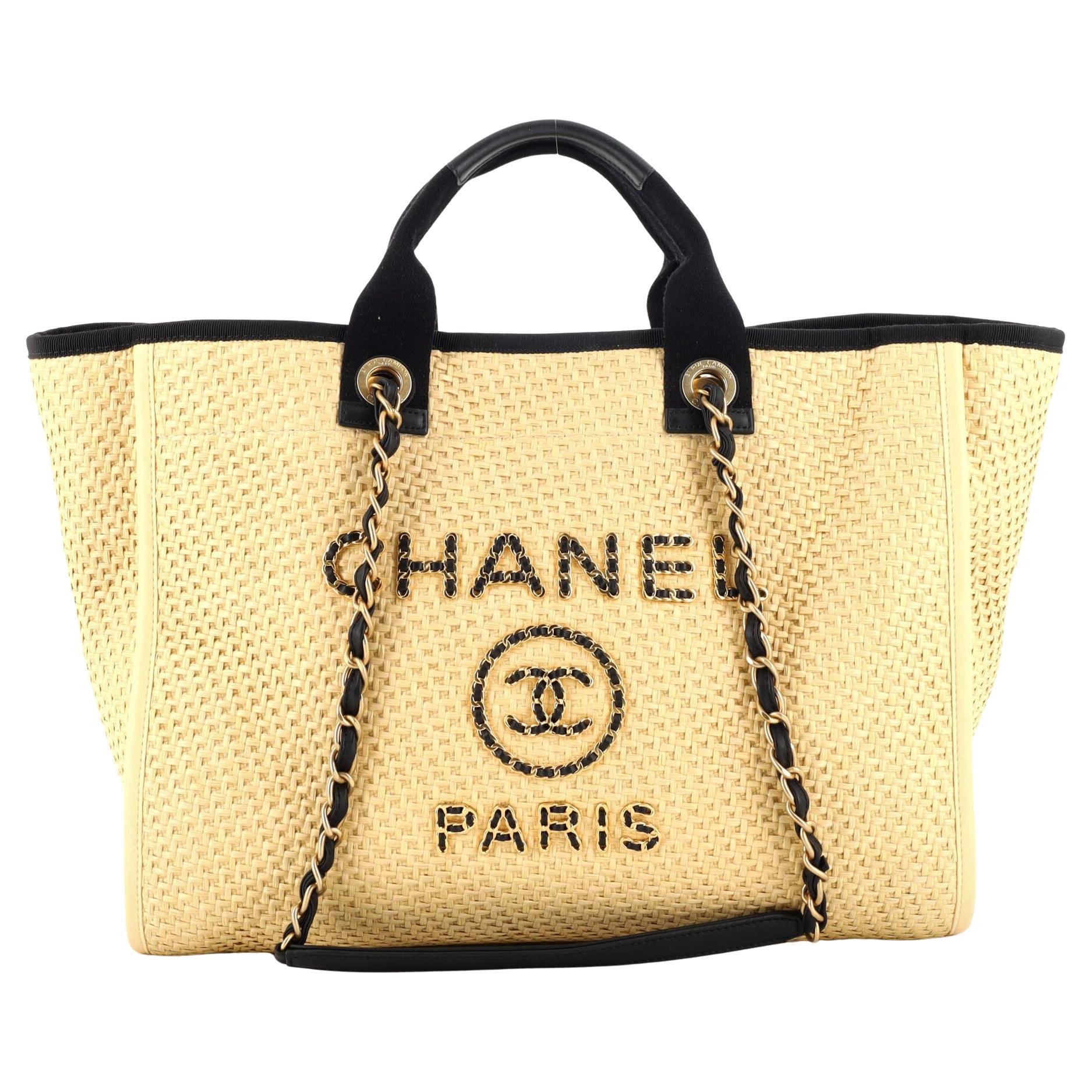 Chanel Straw Handbag - 21 For Sale on 1stDibs