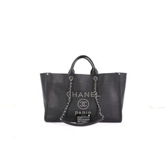 Chanel Deauville Tote Studded Caviar Large