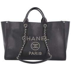 Chanel Bag Small Deauville Tote Grey Raffia – Mightychic