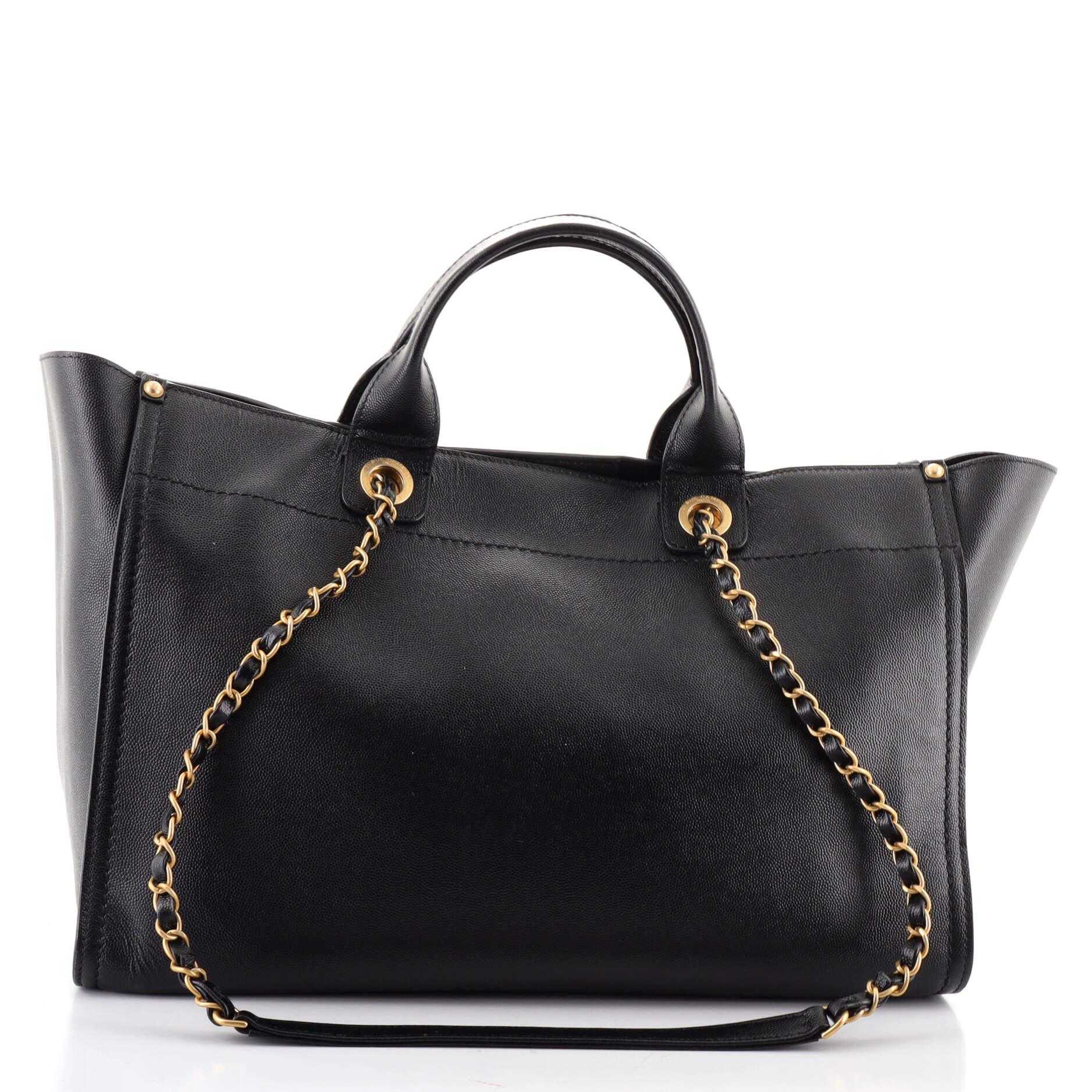 chanel medium deauville tote