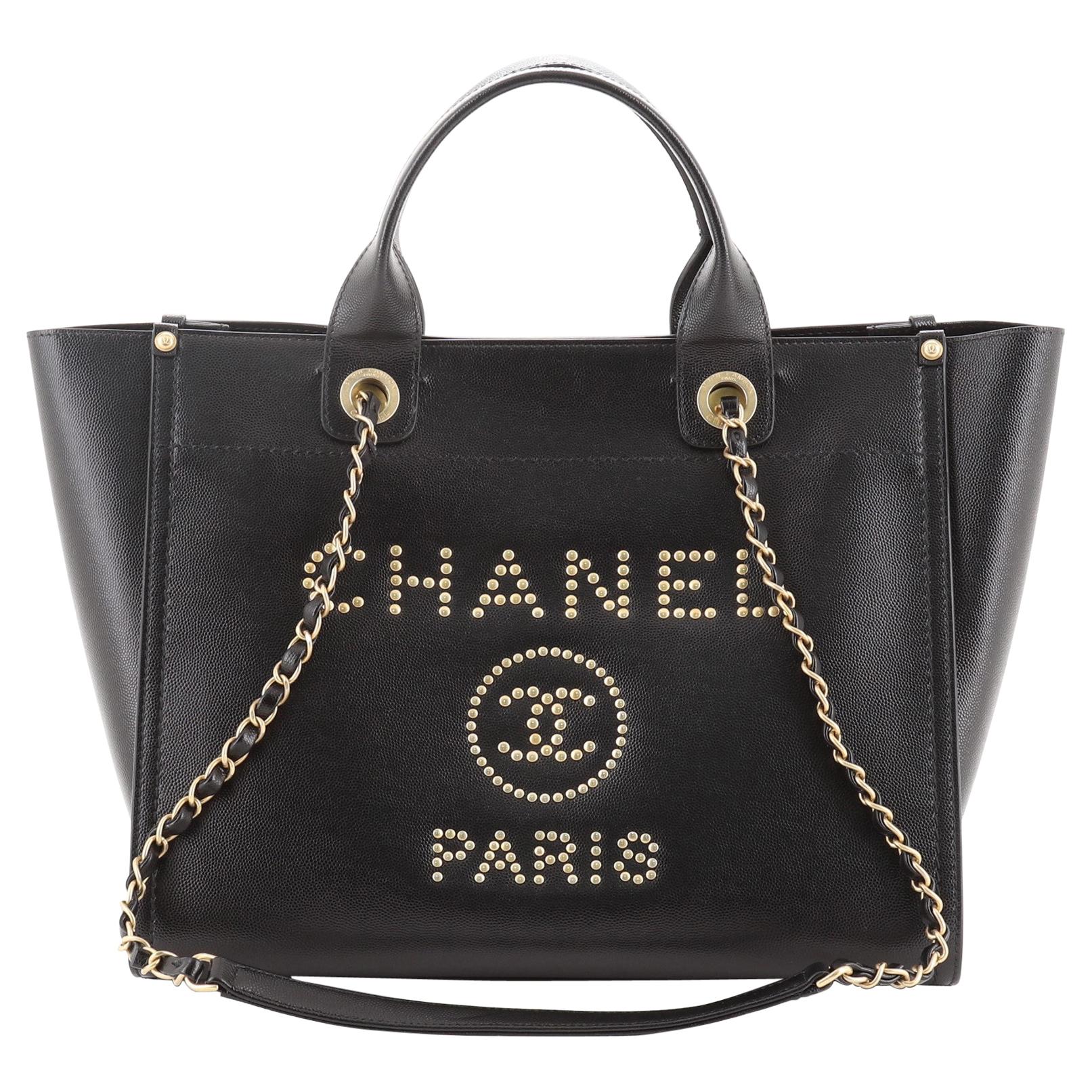 chanel deauville leather