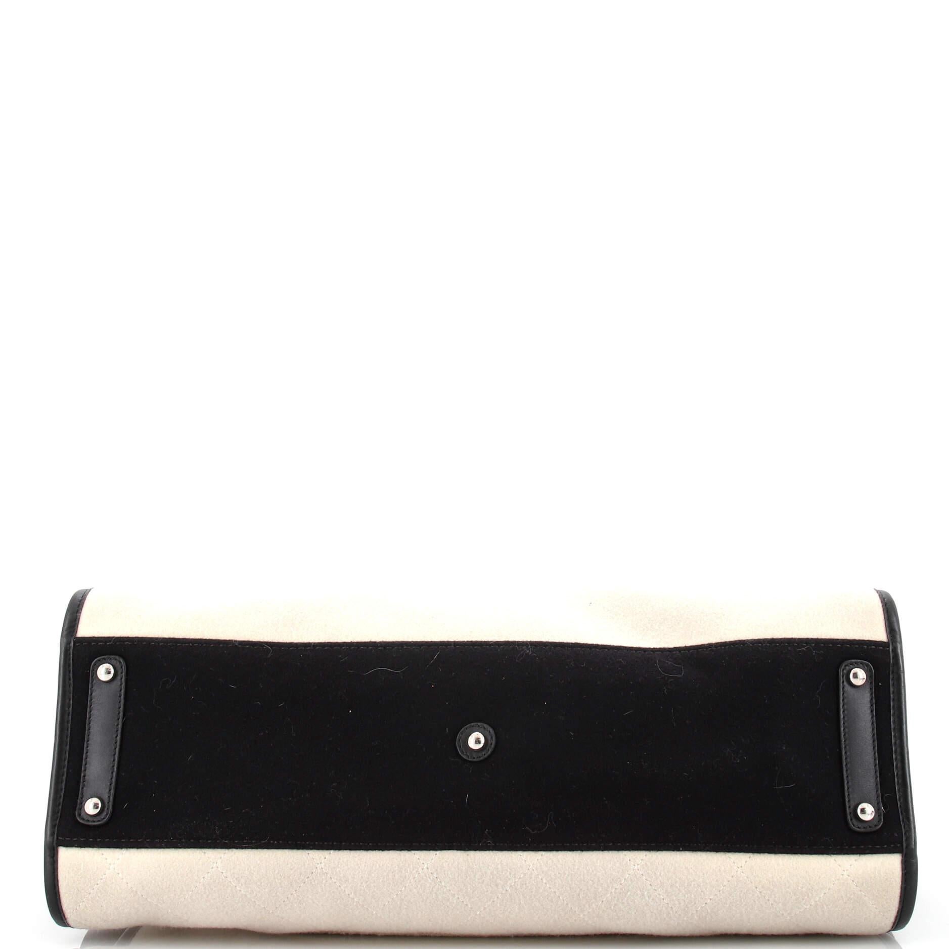 Women's Chanel Deauville Tote Wool Felt Large