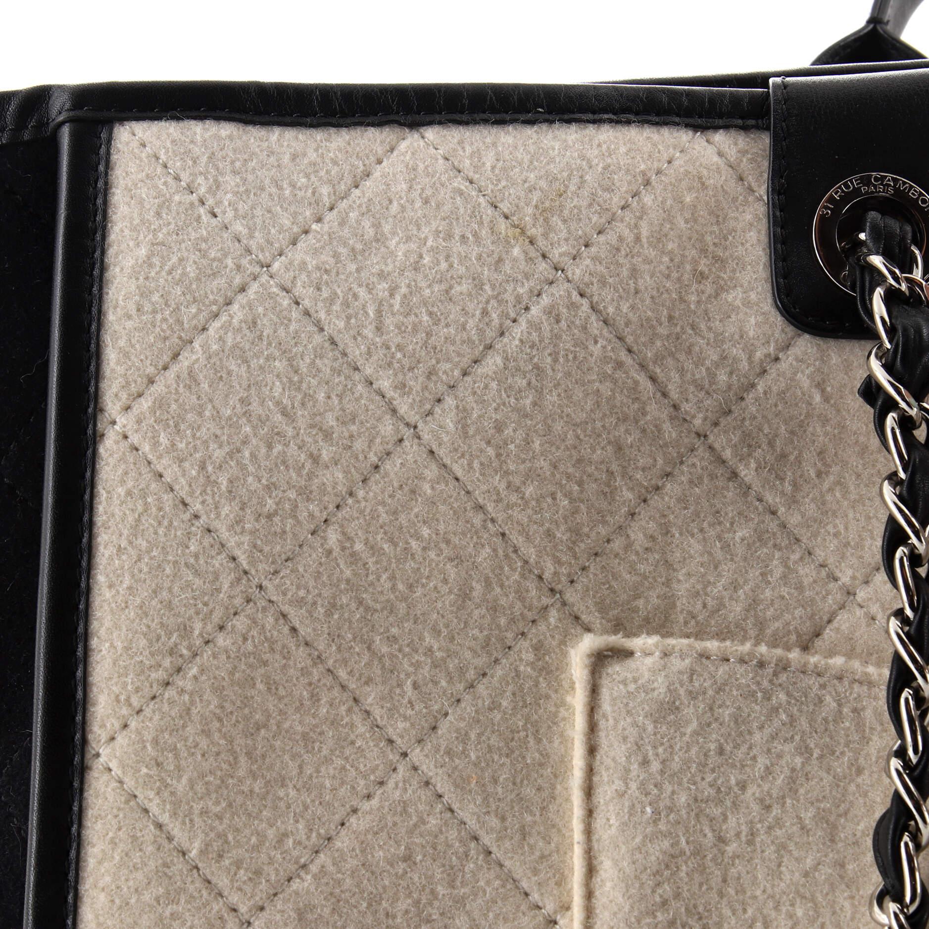 Chanel Deauville Tote Wool Felt Large 3