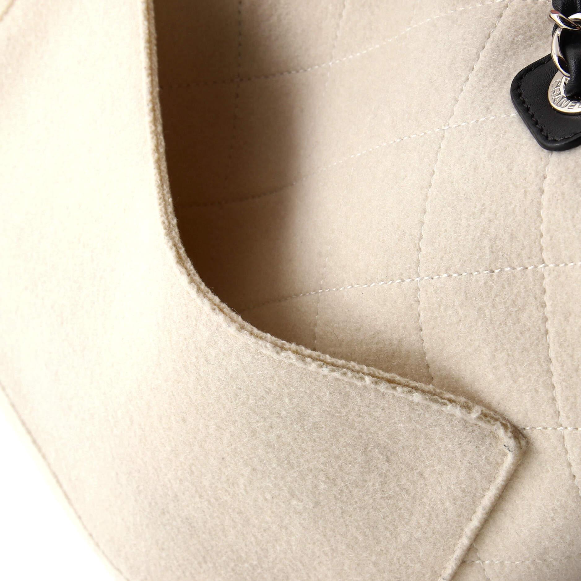 Chanel Deauville Tote Wool Felt Large 4