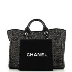 Chanel Deauville Tote Wool Large