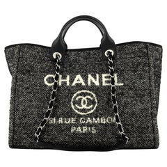 Chanel Deauville Tote Wool Large