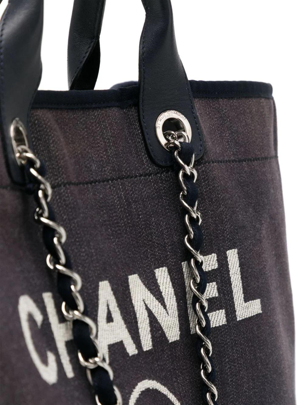 Chanel Deauville XL Tote Bag In Excellent Condition In London, GB