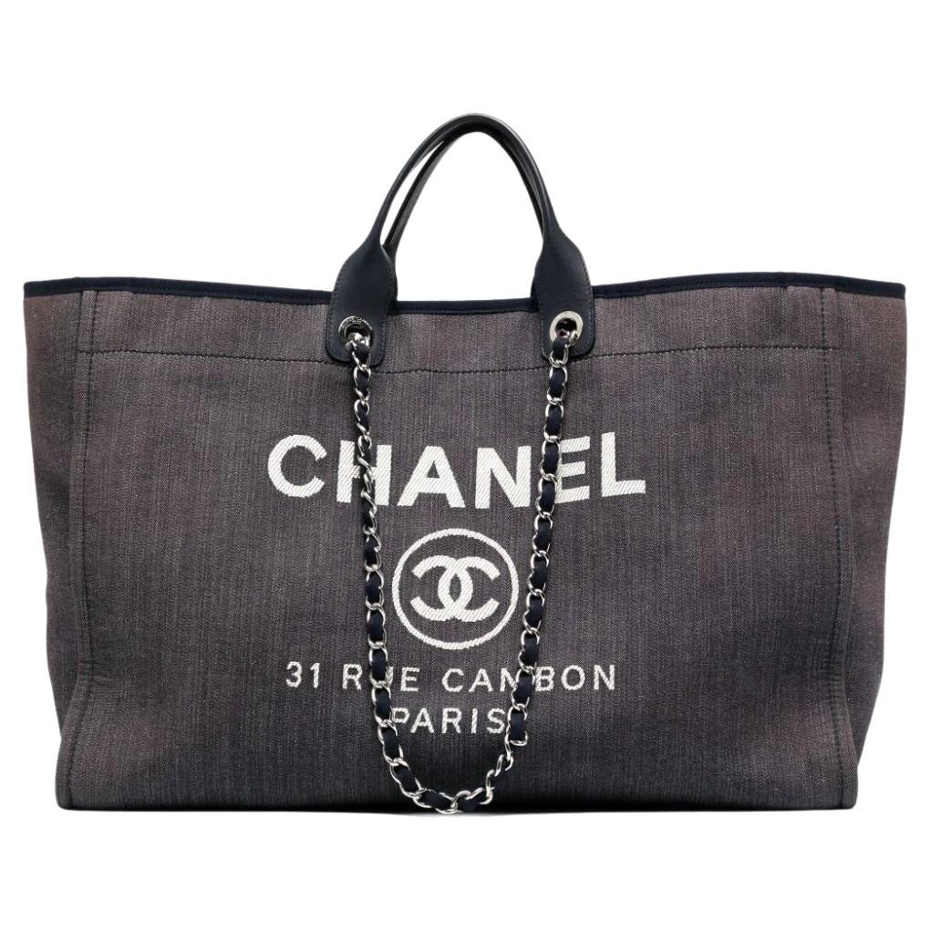 Chanel Deauville XL Tote Bag at 1stDibs