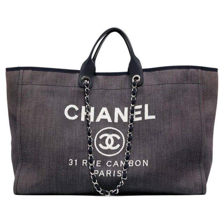 Chanel Paris-Dallas Bandana Medium Blue & Beige Quilted Classic Flap Canvas Bag