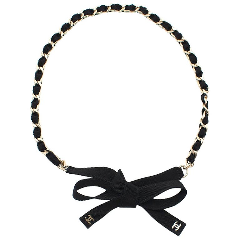 Chanel December 2019 Exclusive Edition Grosgrain Chain Belt at 1stDibs