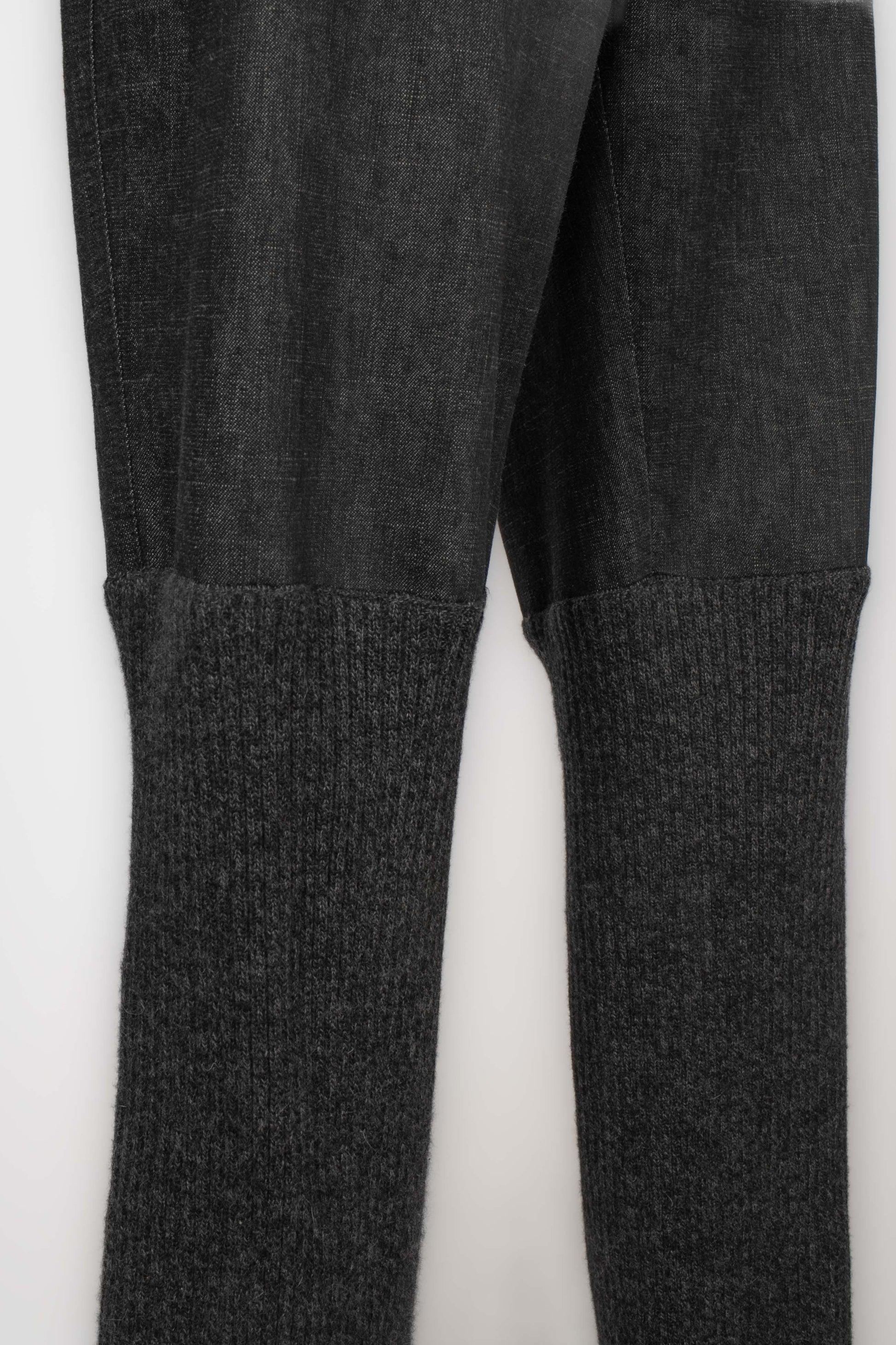 Chanel Denim Black Cotton Denim Trousers, 2003 For Sale 4