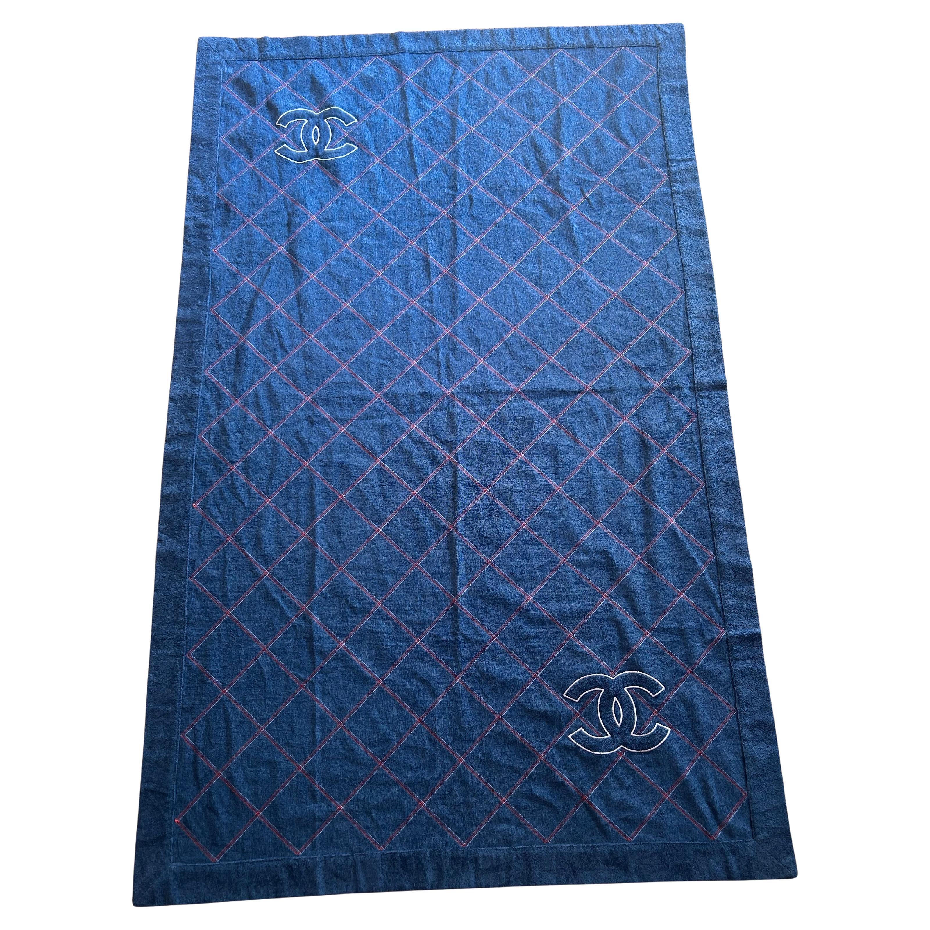 Chanel Denim Blue Towel