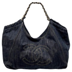 Chanel Denim Cabas XL Tragetasche