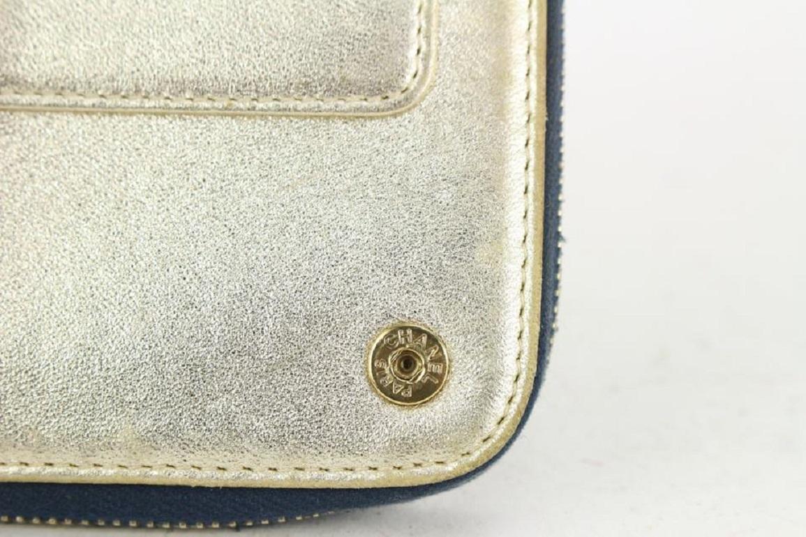 Chanel Denim CC Zip Around Wallet Zippy Continental Long 105c727 6