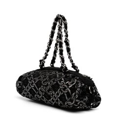 Chanel Denim Chain Bowler Bag