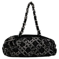 Chanel Denim Chain Bowler Bag