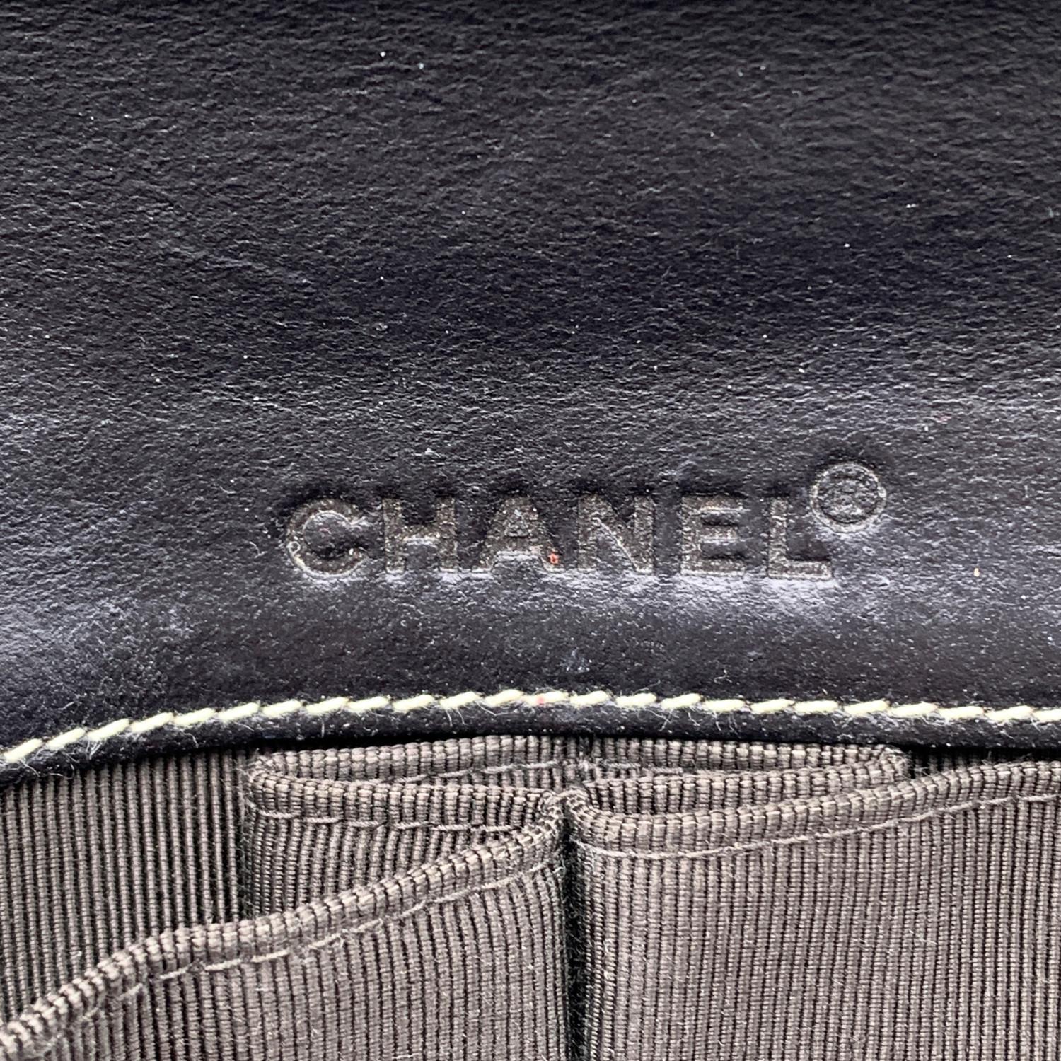 Chanel Denim Chocolate Bar Quilting East West Shoulder Bag Clutch 6