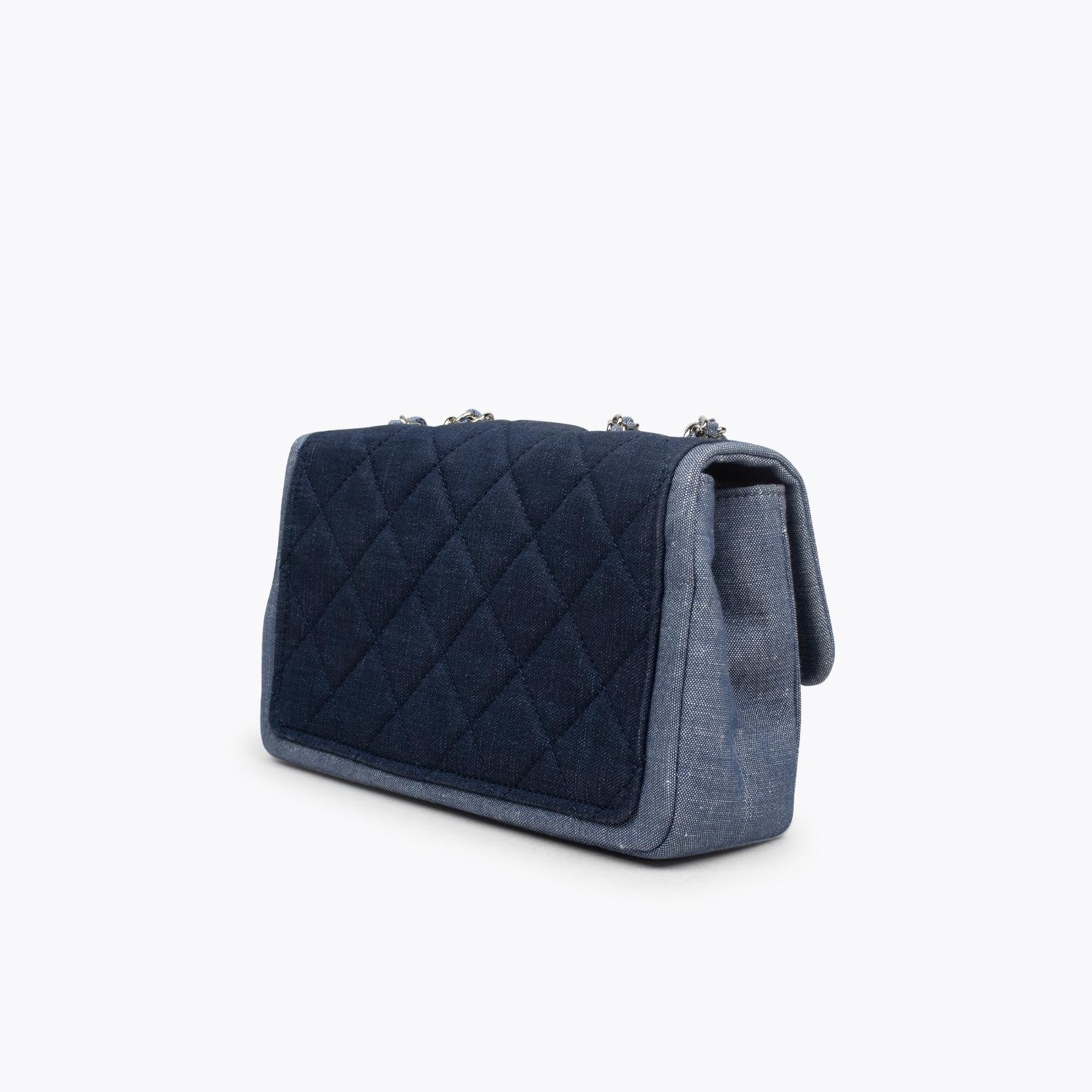 Chanel Denim Classic Flap Bag In New Condition In Sundbyberg, SE