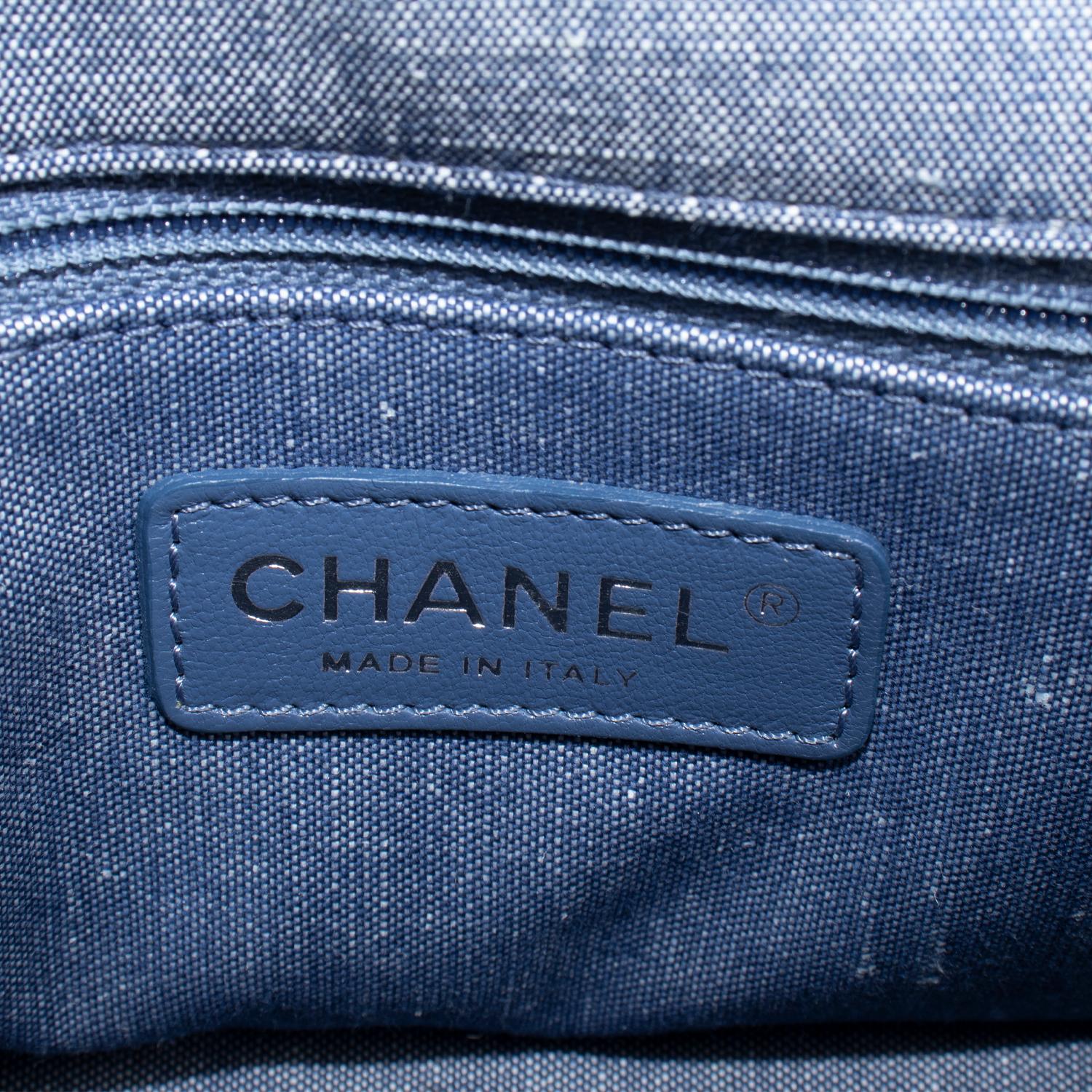 Chanel Denim Classic Flap Bag For Sale 2