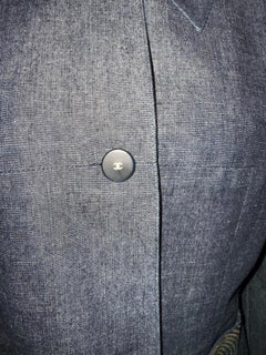 Chanel denim jacket with CC sequins pockets