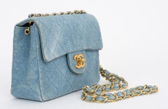 Chanel Denim Mini Quilt Flap Crossbody