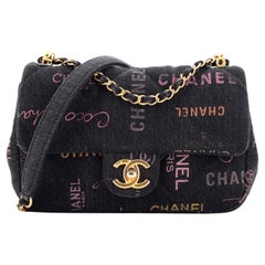 Chanel Quilted Denim Flap - 20 For Sale on 1stDibs