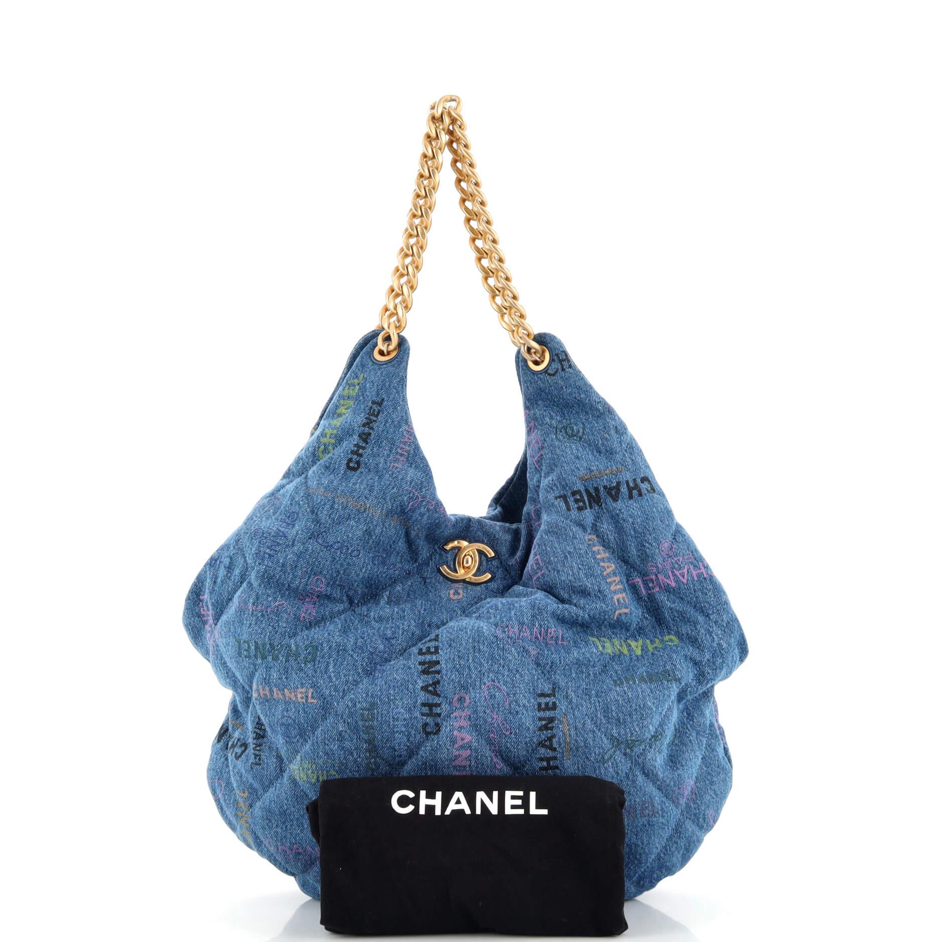 CHANEL Hobo Handbags & Bags Denim Exterior for Women