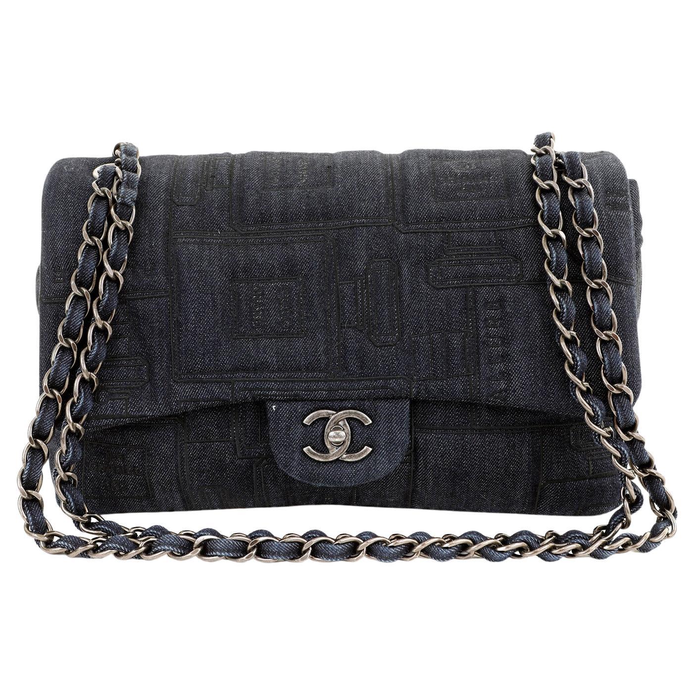 Chanel Black Quilted Lambskin Vintage Jumbo Classic Single Flap