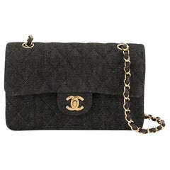 Chanel Denim Quilted Medium Classic Flap Borsa a tracolla