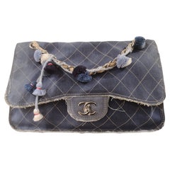 Chanel denim shoulder bag