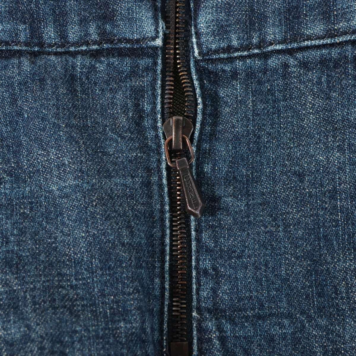 Women's Chanel Denim Skirt Navy Blue