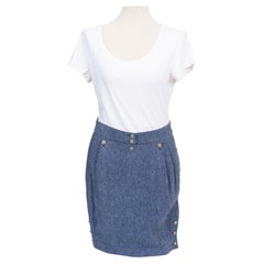 Chanel Denim Skirt Size Medium