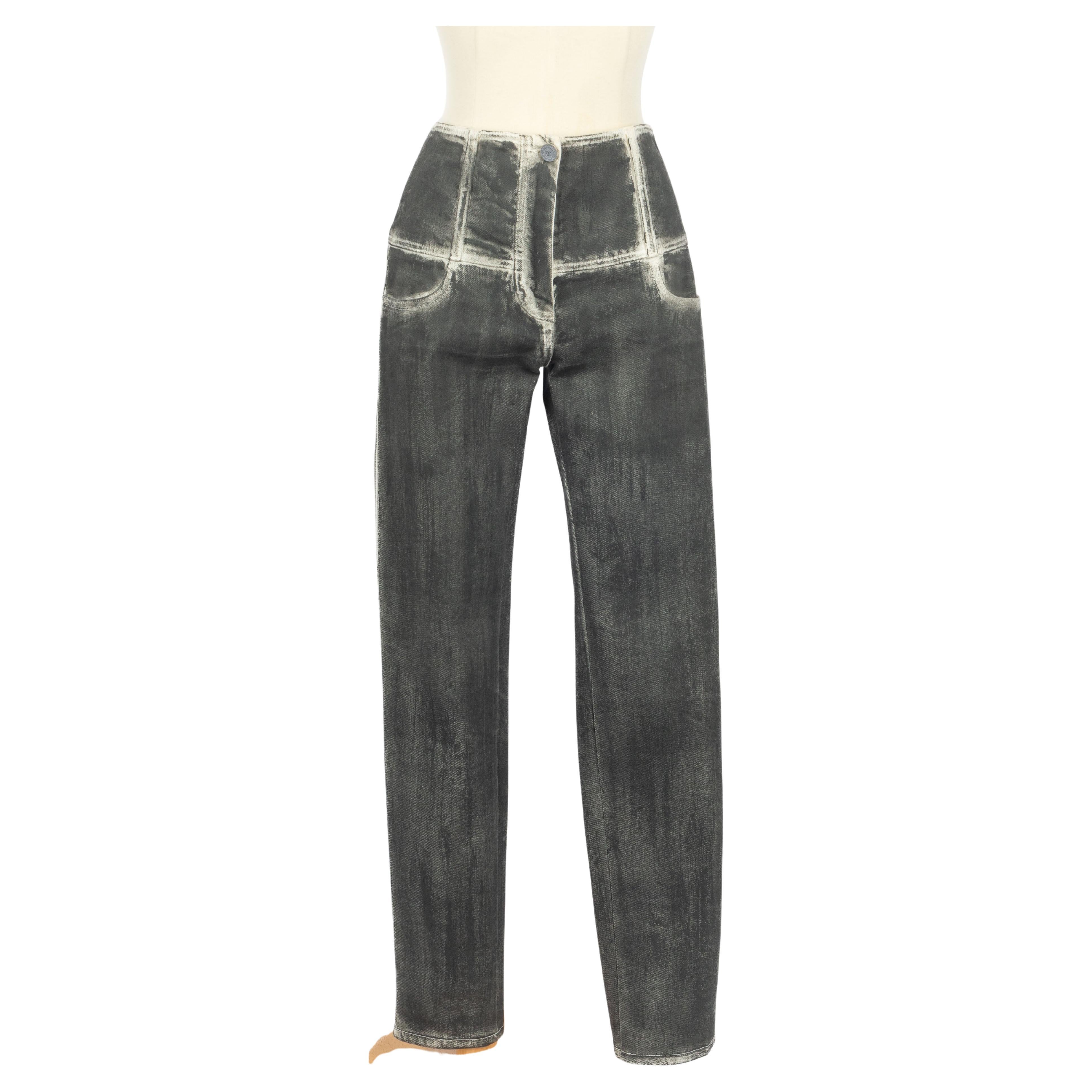 Pantalon en denim Chanel