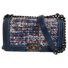 Chanel Denim Tweed Old Medium Boy Bag