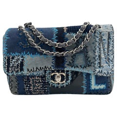 Chanel Denim/Tweed Patchwork Jumbo Bag 2015-2016