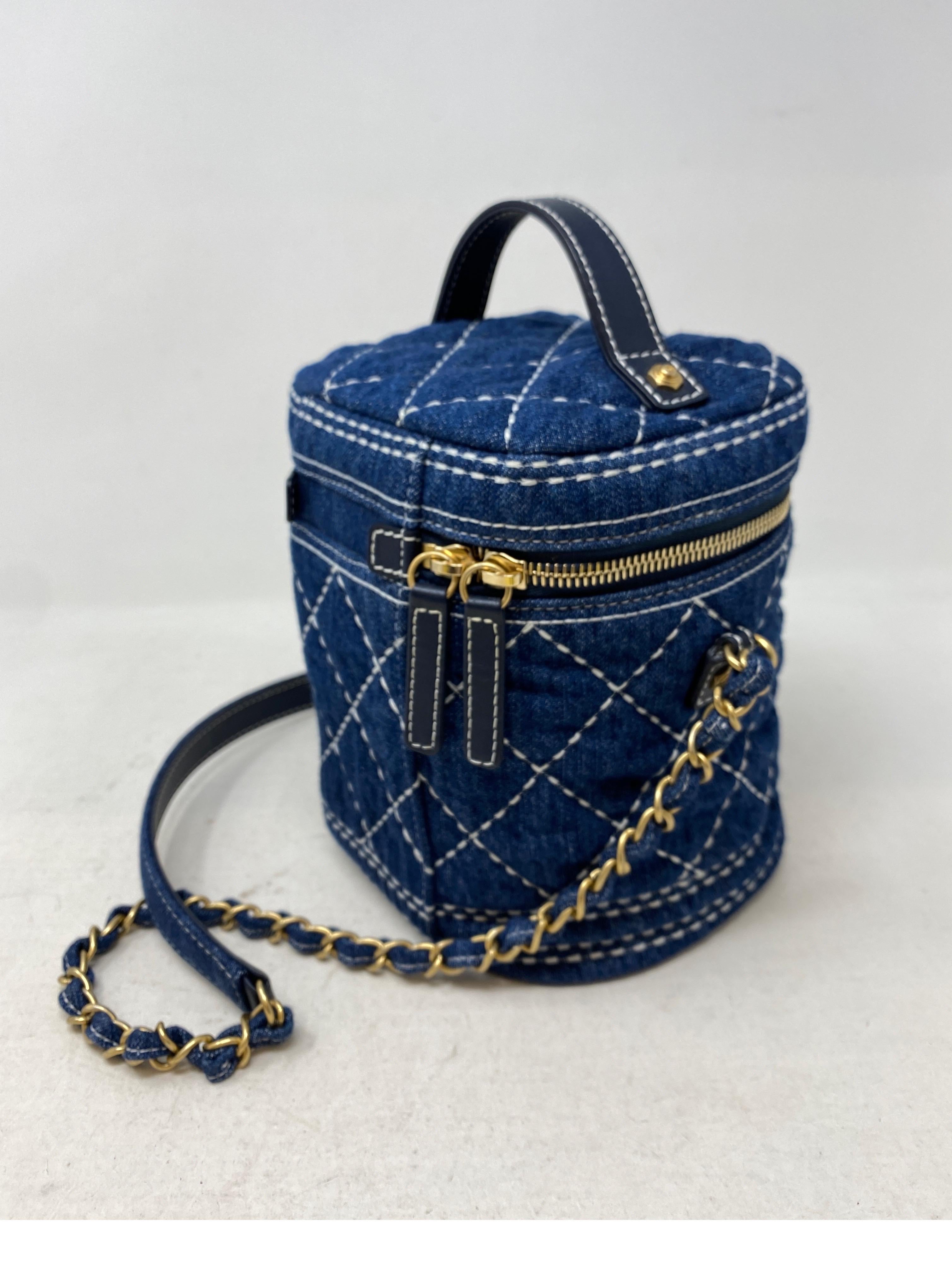 Women's or Men's Chanel Denim Vanity Bag 