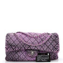 Chanel Denimpression Flap Bag Quilted Distressed Denim Medium