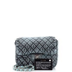 Chanel Denimpression Flap Bag Quilted Distressed Denim Small