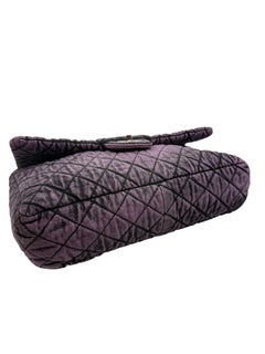 Chanel Denimpression Purple Jumbo Denim Shoulder Bag