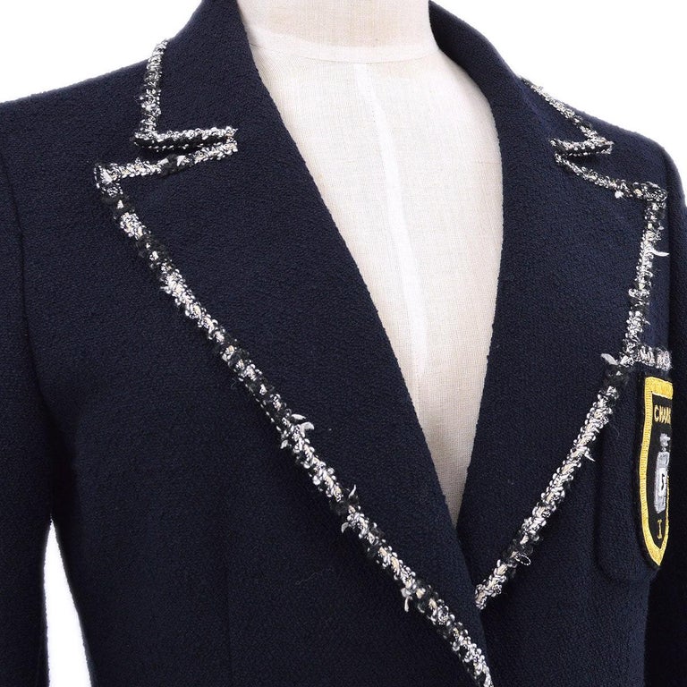 Chanel Devil Wears Prada Iconic CC Patch Tweed Jacket at 1stDibs