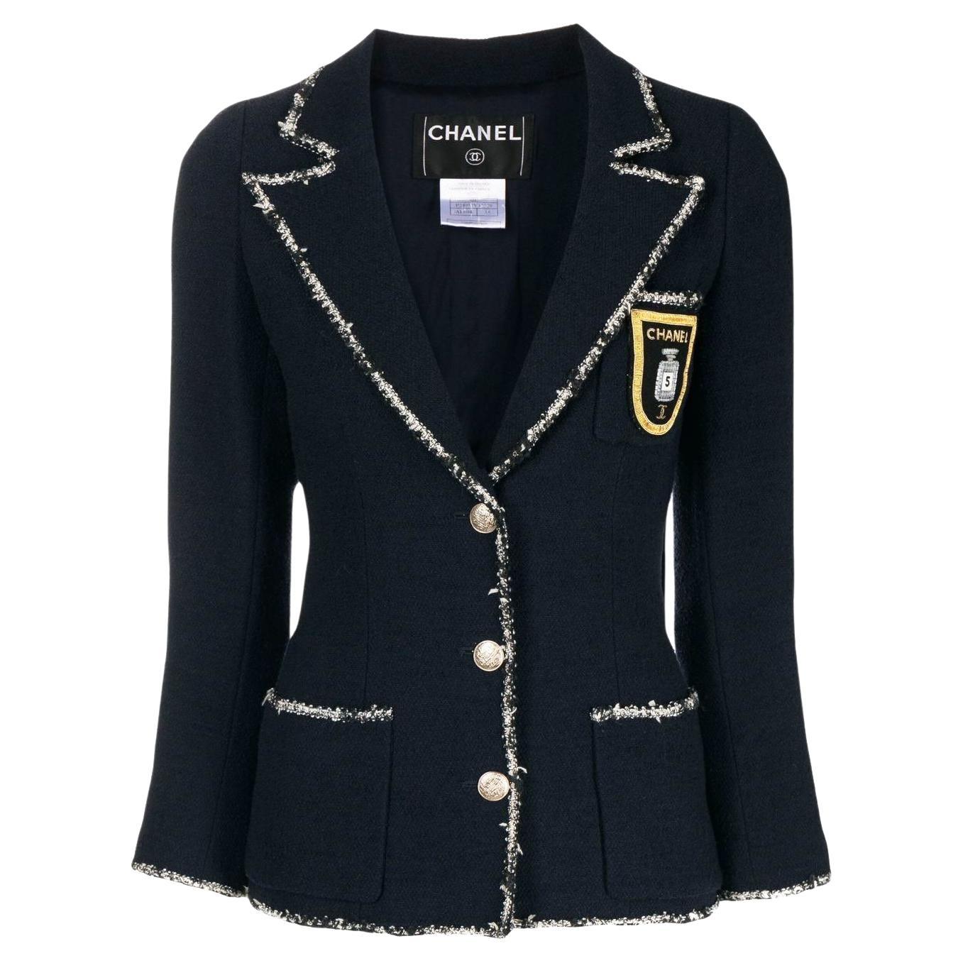 Chanel Devil Wears Prada Iconic CC Patch Tweed Jacket