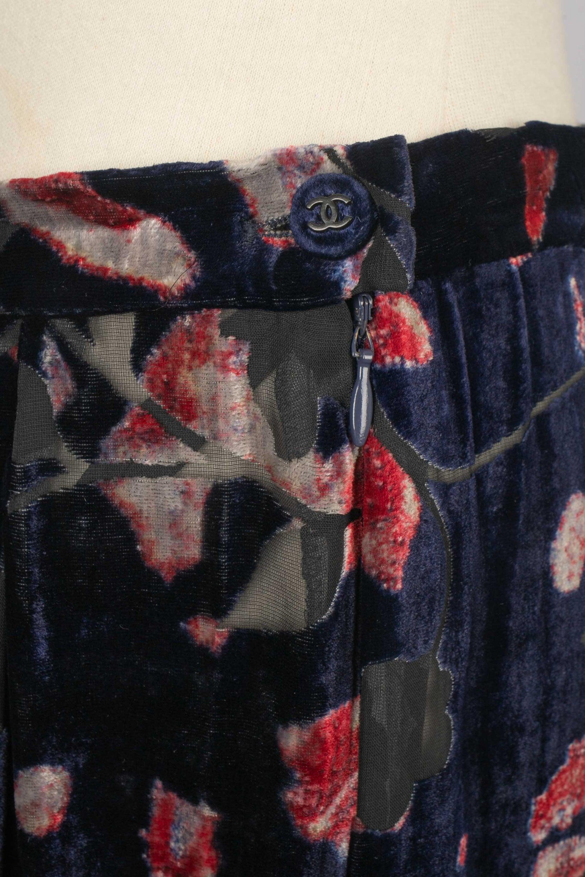 Set di velluto di seta Chanel Devoured, 1997 in vendita 5
