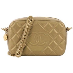 Chanel Diamond CC Camera Case Bag Quilted Lambskin Small