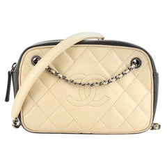 Chanel Diamond CC Camera Case Bag Quilted Lambskin Small