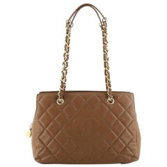 Chanel Diamond CC Chain Tote Quilted Lambskin Medium