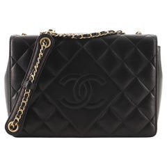 Chanel Diamond CC Flap Bag Quilted Lambskin Small