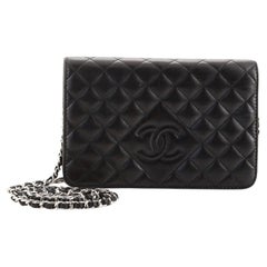 Chanel Diamond CC Wallet on Chain Quilted Lambskin Chanel Diamond CC Wallet on Chain Quilted Lambskin