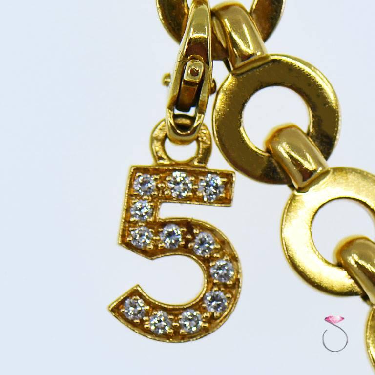Rare stunning vintage Chanel charm bracelet, 100% authentic. This Gorgeous bracelet features the highly desirable Chanel 
